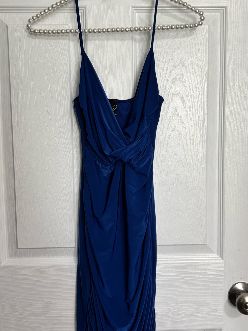 Elegant Royal Blue Spaghetti Strap Dress - Brand: Windsor
